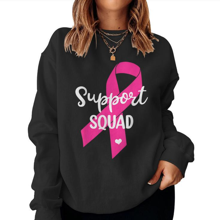 Mens Womens Kids Support Squad Breast Cancer - Support Squad Women Sweatshirt