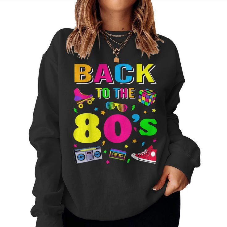 Mens Womens Kids Vintage Retro Back To 80S Graphic Women Sweatshirt