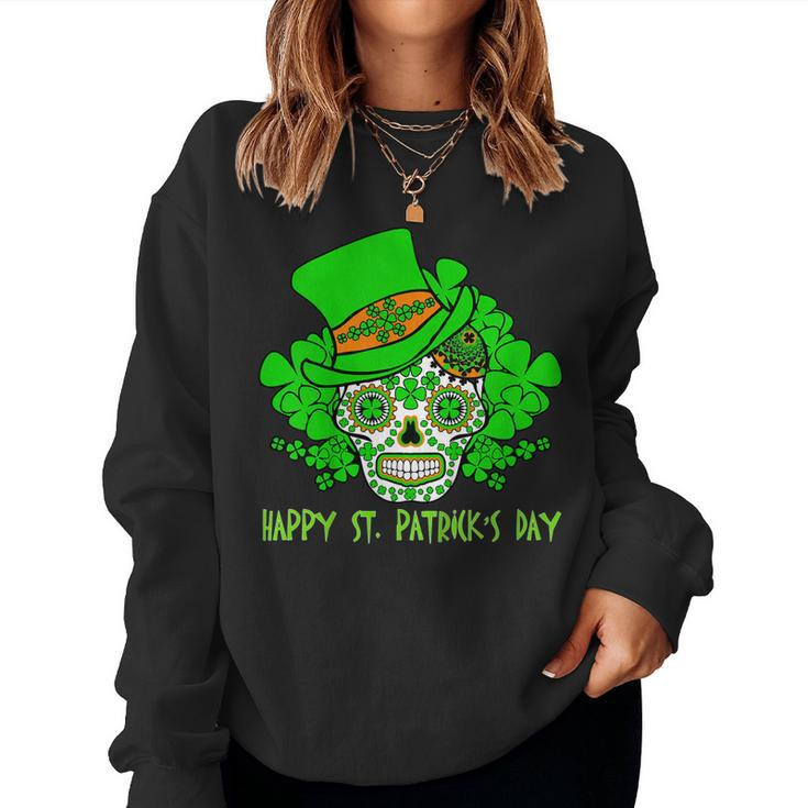 Mens Womens T Shirt Green Skull St Patricks Day Women Sweatshirt