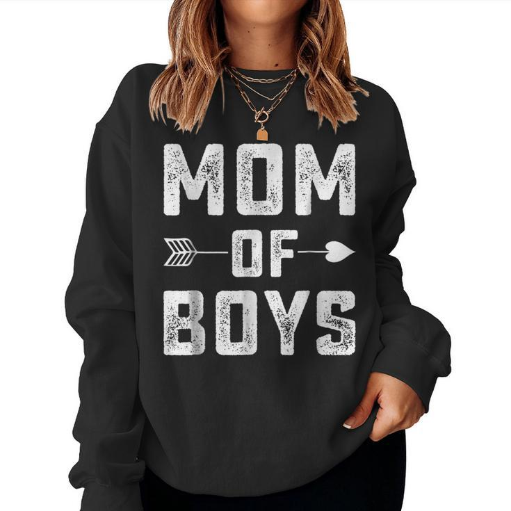 Mom Of Boys Shirts Mother Day T Shirt Women Sweatshirt