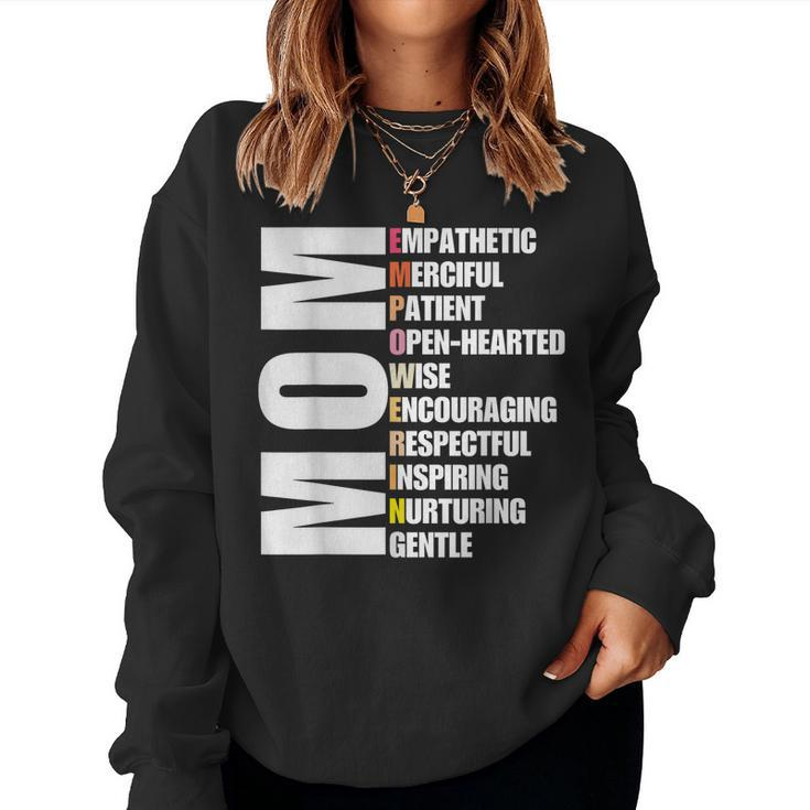 Mom Loving Strong Amazing Beloved Women Sweatshirt