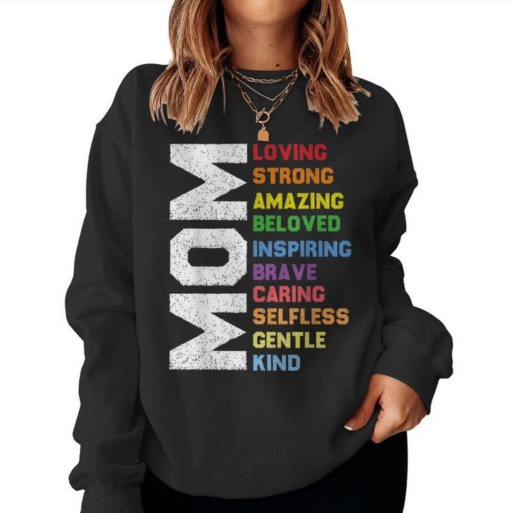 Mom Loving Strong Amazing Women Sweatshirt