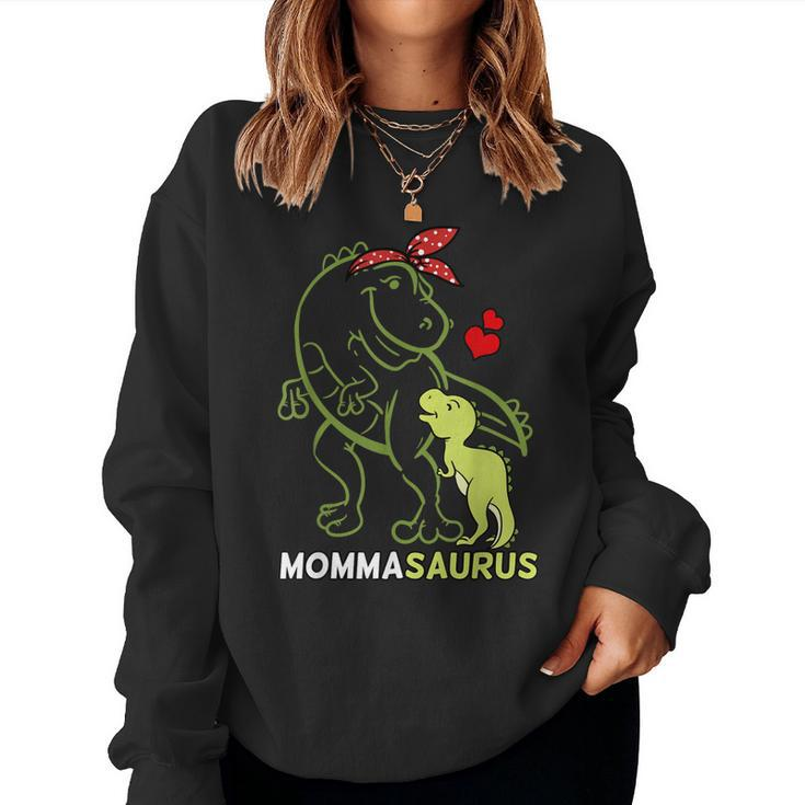 Mommasaurus Momma Dinosaur Baby Mommy Mothers Day  Women Crewneck Graphic Sweatshirt