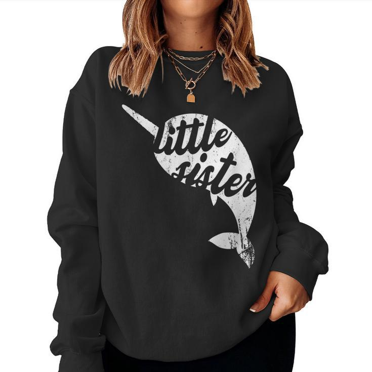 Narwhal Little Matching Family Narwhal Sister Women Sweatshirt