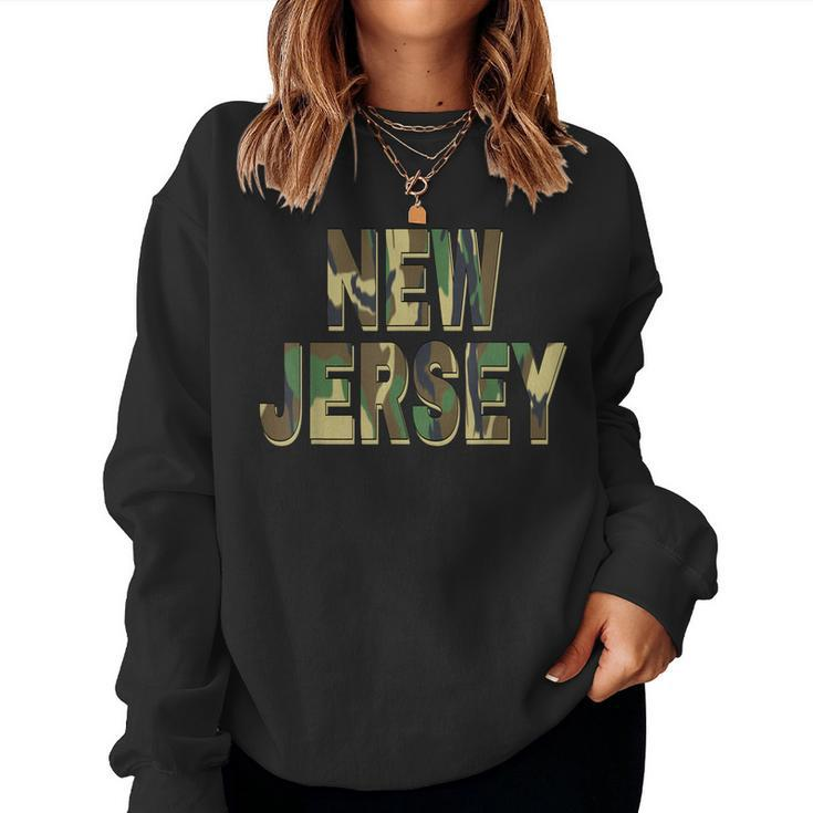 New Jersey Camouflage Men Women & Kids Camo New Jersey  Women Crewneck Graphic Sweatshirt
