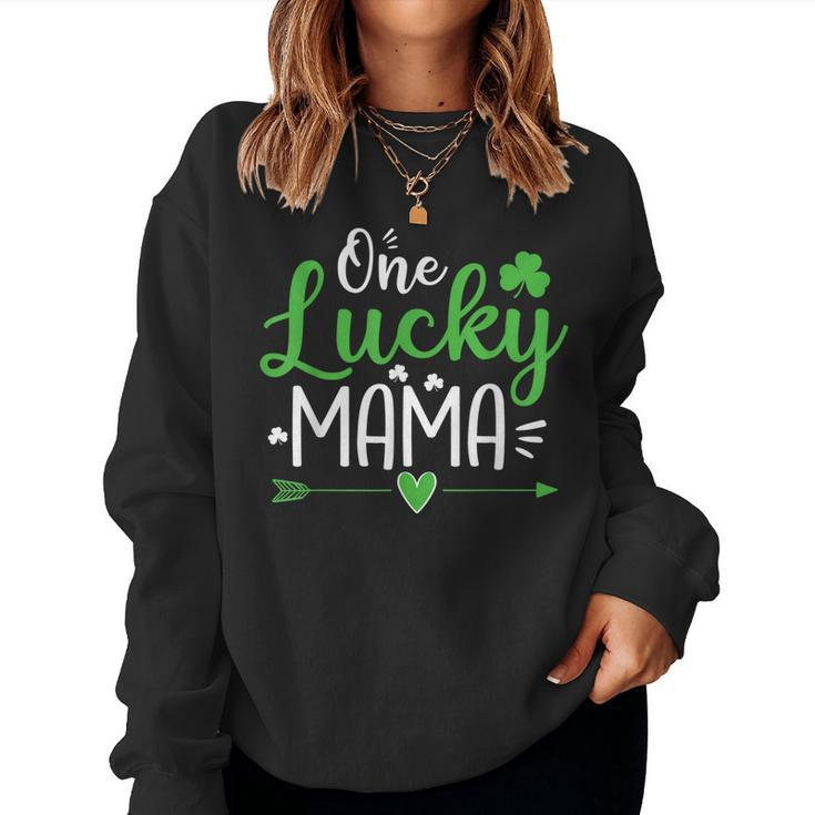 One Lucky Mama Shirt St Patricks Day Mom Women Sweatshirt