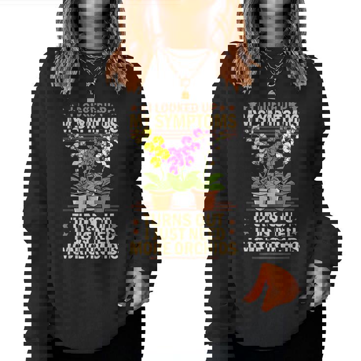 Orchid Flower Lover Women Florist Plants Mother Orchid Women Sweatshirt