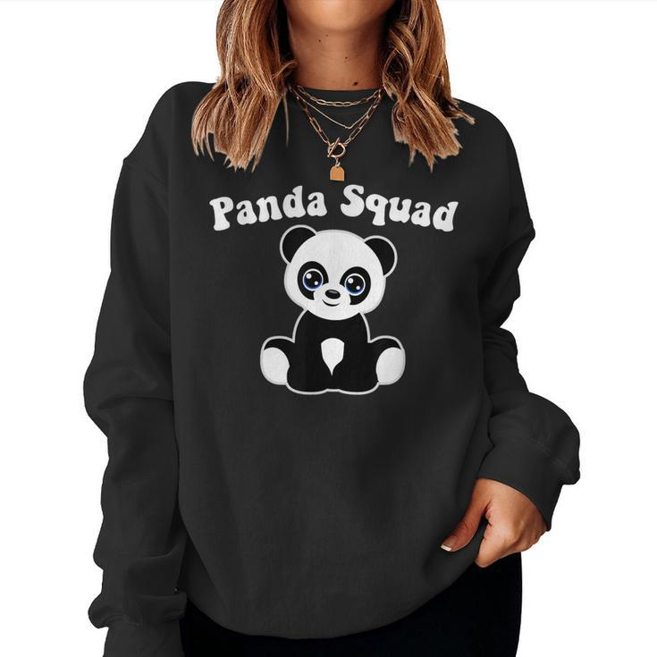 Panda Squad Cute Panda Lover Toddlers Girls Boys Kids Women Sweatshirt