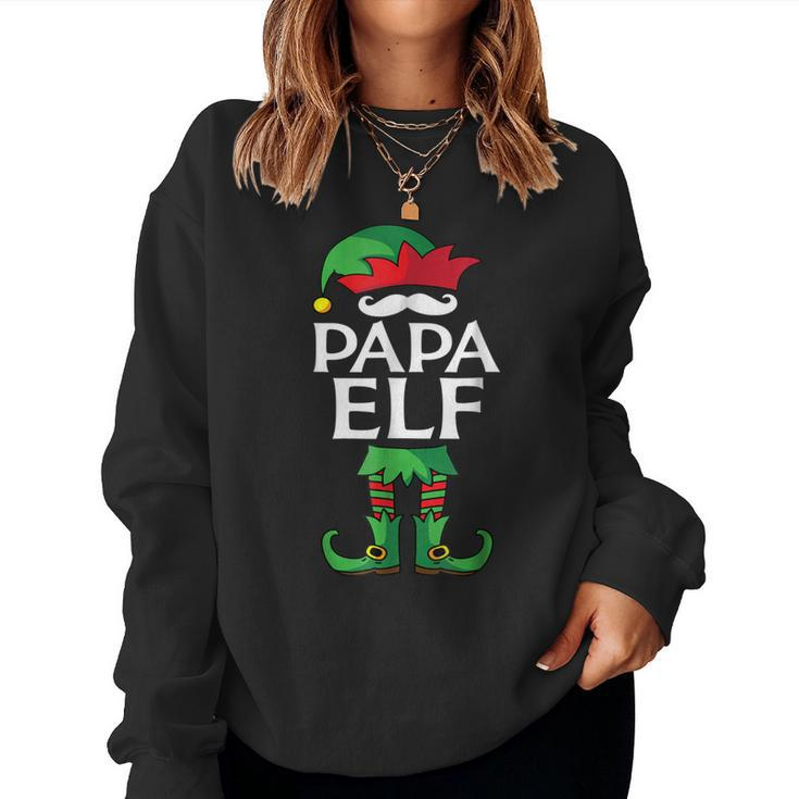Papa Elf Costume Christmas Holiday Matching Family Women Sweatshirt