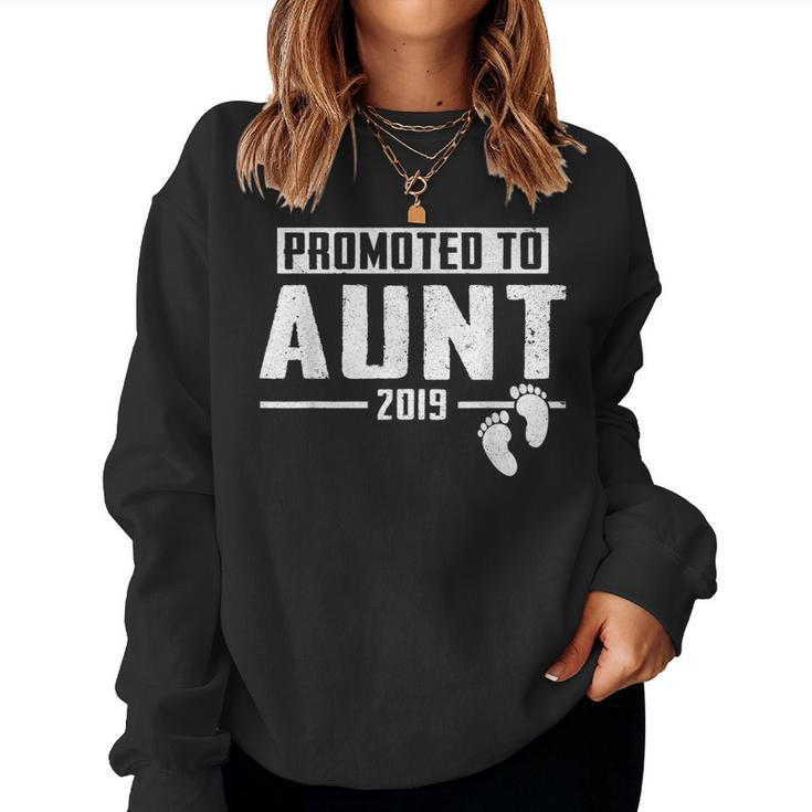 Promoted To Aunt Est 2019 First Time New Women Sweatshirt