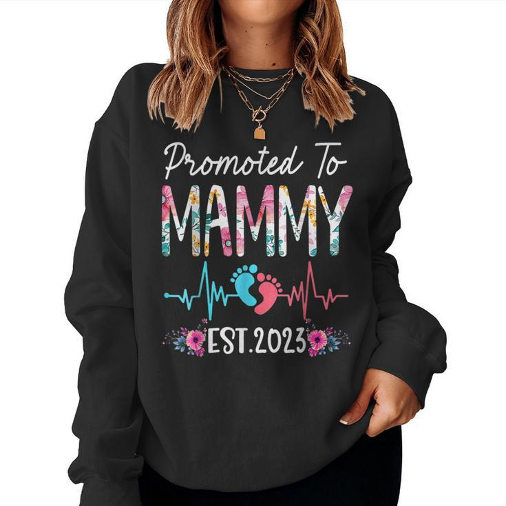 Promoted To Mammy 2023 Christmas First Time Mom Women Sweatshirt