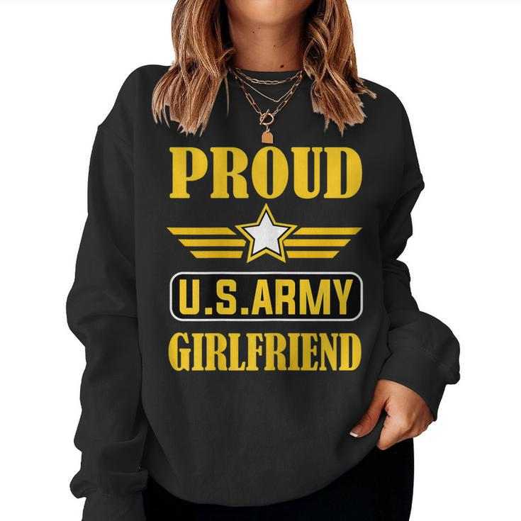 Proud Army Girlfriend National Guard Us Military Gf Women Sweatshirt