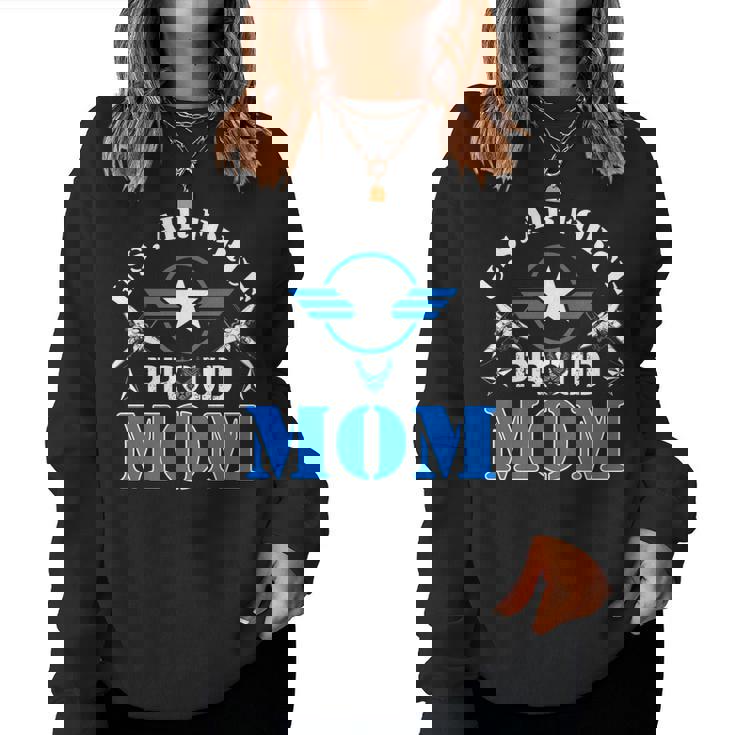 Proud Mom Us Air Force Usaf Veteran Women Sweatshirt