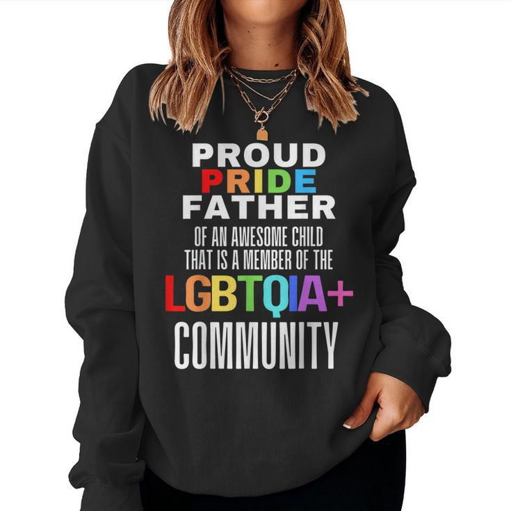 Proud Pride Father I Love My Daughter Girl Dad Lesbian Lgbtq Women Sweatshirt
