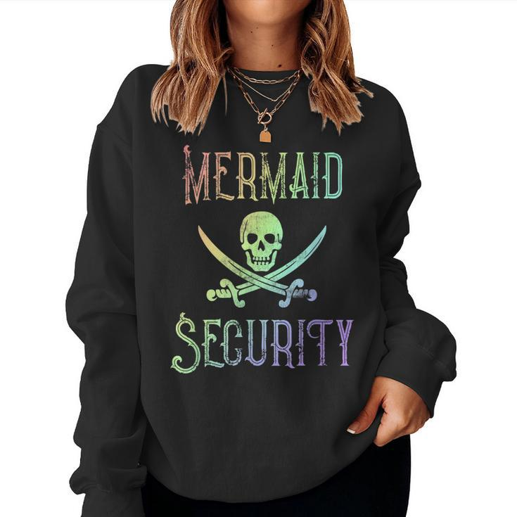 Rainbow Pirate Mermaid Security Halloween Costume Party Women Sweatshirt