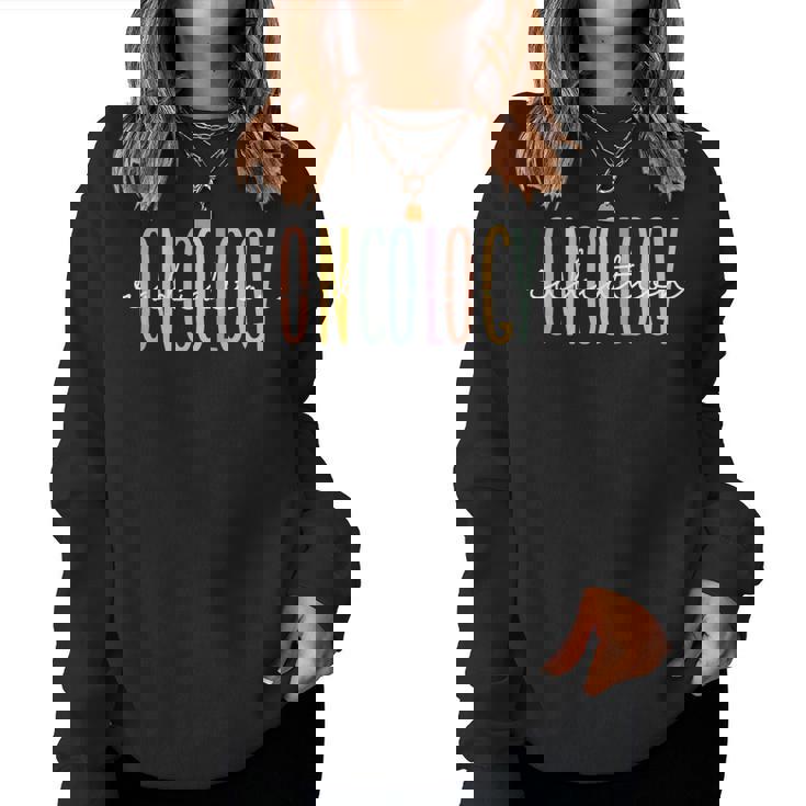 Rainbow Radiation Oncology Nurse Radiologic Technologist Women Sweatshirt Rainbow Radiation Oncology Nurse Radiologic Technologist Women Sweatshirt