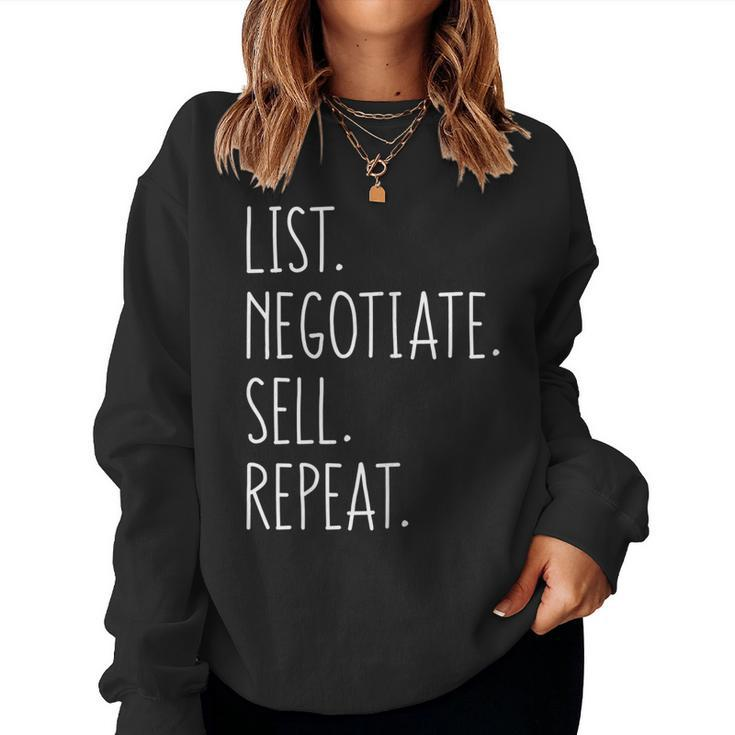 For Real Estate Agent Broker Woman Realtor Sister Women Sweatshirt