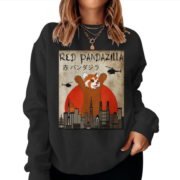 For Red Panda Lover Red Pandazilla Women Sweatshirt