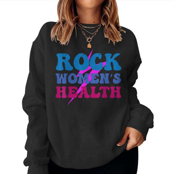 Rock Womens Health Groovy For Women Women Sweatshirt