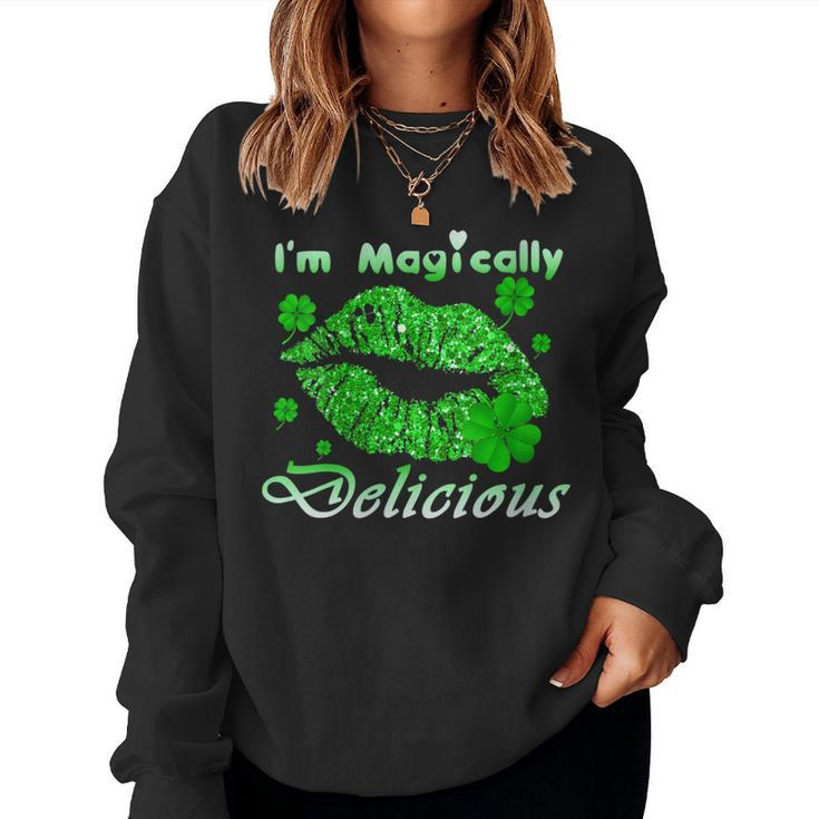 Womens Womens Im Magically Delicious St Patrick Day Women Sweatshirt