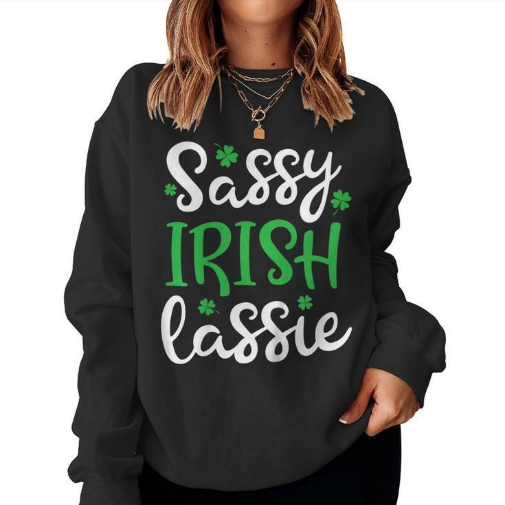 Sassy Irish Lassie T Shirt St Patricks Day Irish Girls Women Women Sweatshirt
