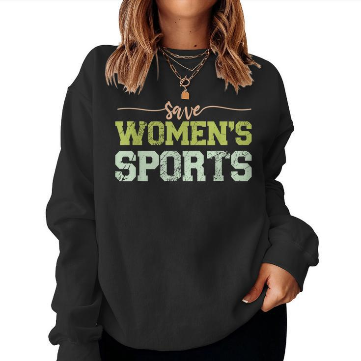 Save Womens Sports Support Females Athletes In Sports Women Sweatshirt