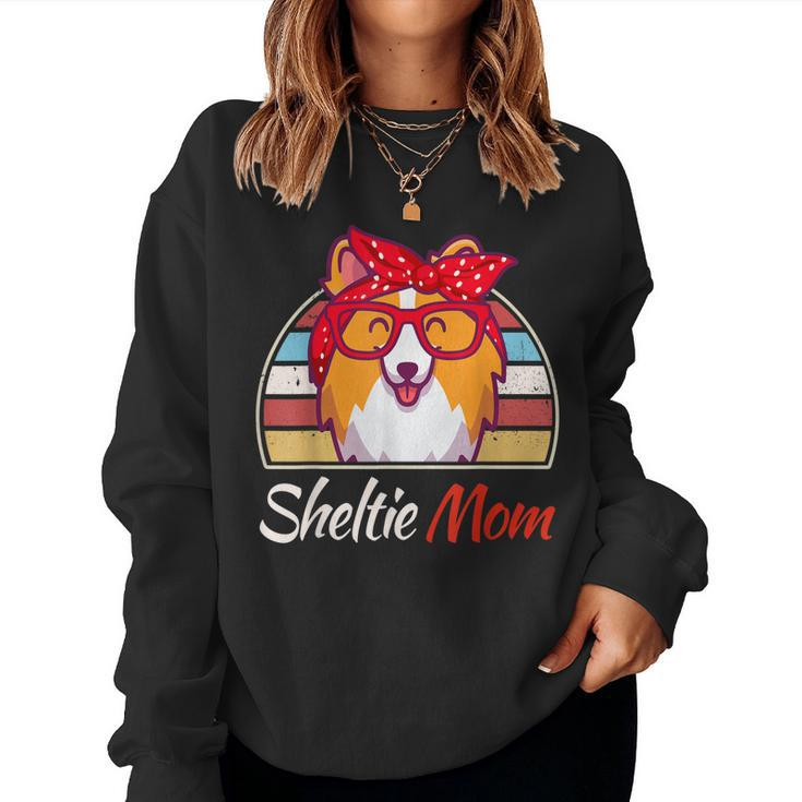 Sheltie Mom Sheetland Sheepdog Shelty Dog Women Sweatshirt