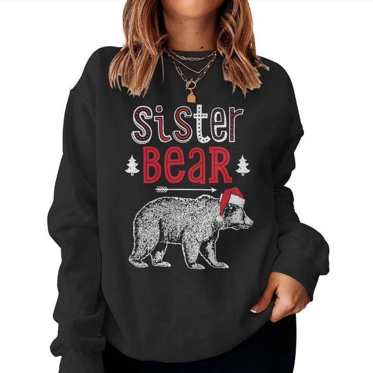 Sister Bear Christmas Santa T Family Matching Pajamas Women Sweatshirt