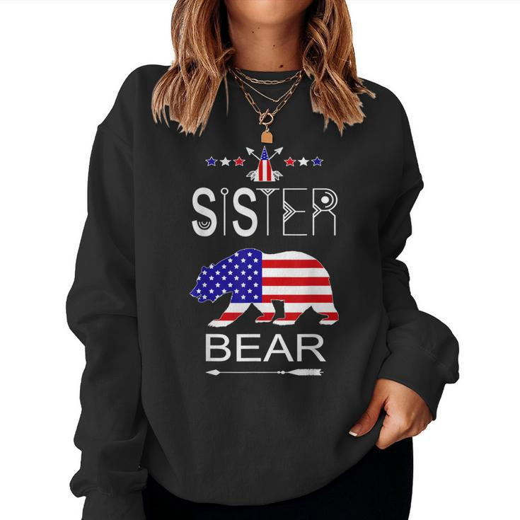 Sister Bear Patriotic 4Th Of July Matching Sweatshirt