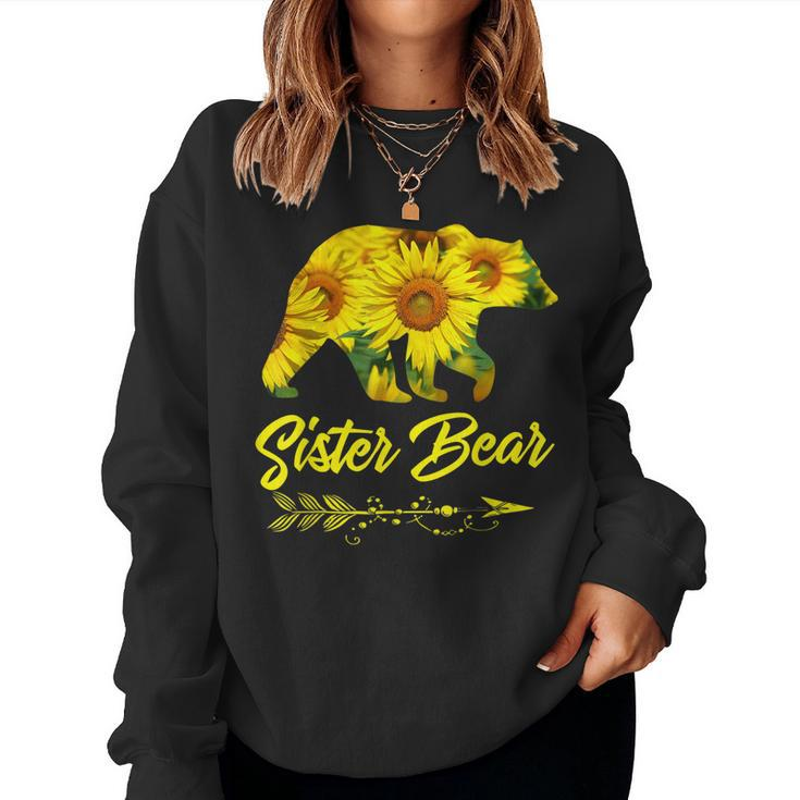 Sister Bear Sunflower Mom And Aunt Women Sweatshirt