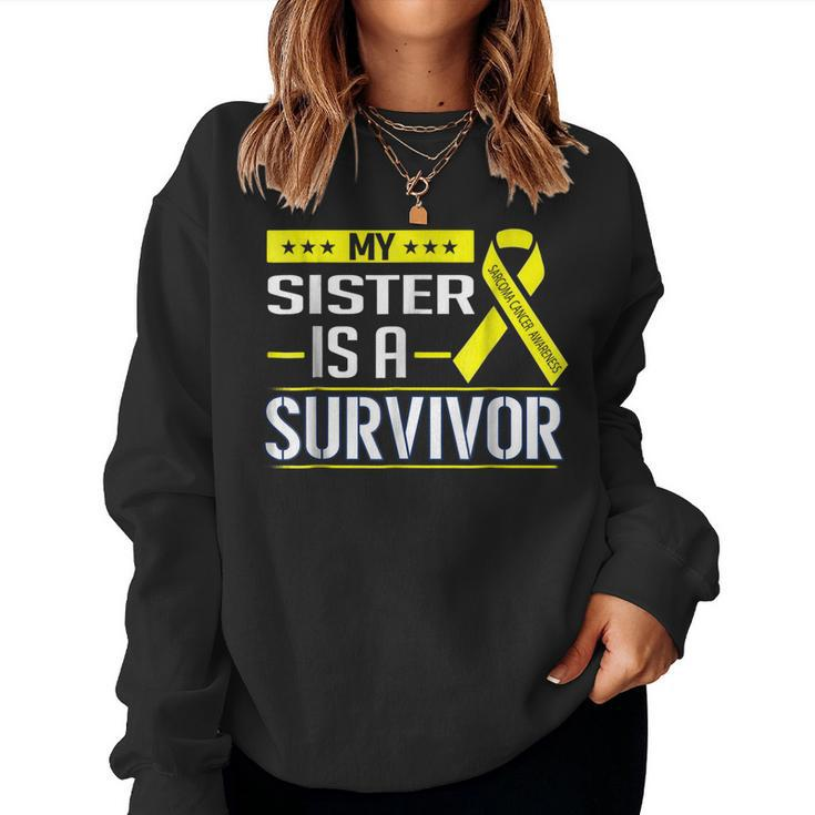 My Sister Sarcoma Cancer Awareness Women Sweatshirt