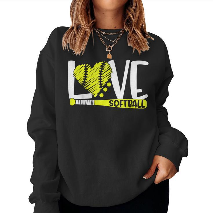 Softball Graphic Saying For N Girls And Women Women Sweatshirt