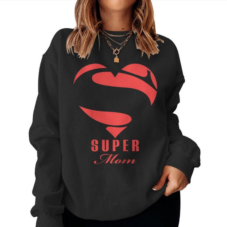 Super Mom Superhero T Shirt Mother Father Day Women Sweatshirt