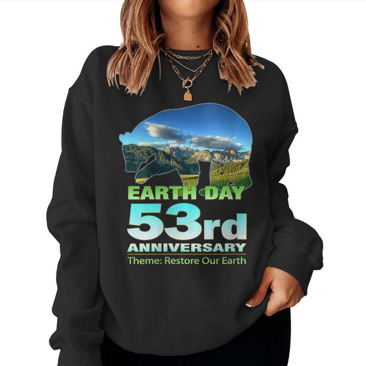 Womens Support The Environment On Earth Day 2023 Women Sweatshirt