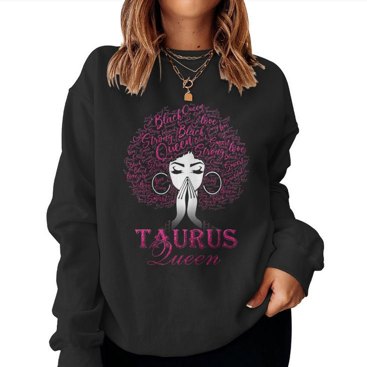 Taurus Queen May Birthday For Black Women Women Sweatshirt