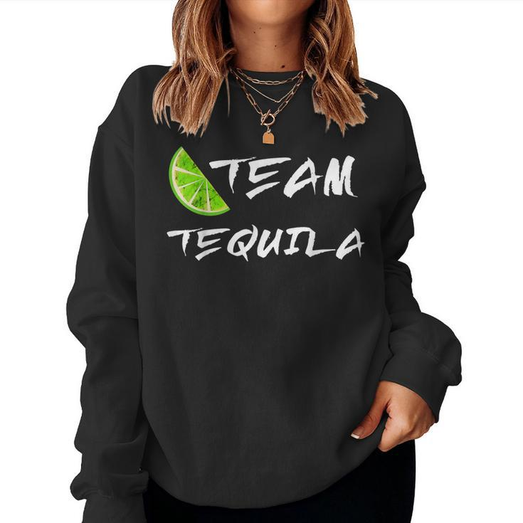 Team Tequila Lime Lemon Cocktail Squad Drink Group Women Sweatshirt