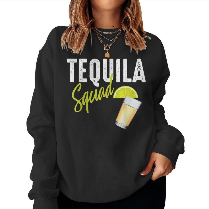 Tequila Squad Cute Margarita Fan Cinco De Mayo Women Sweatshirt