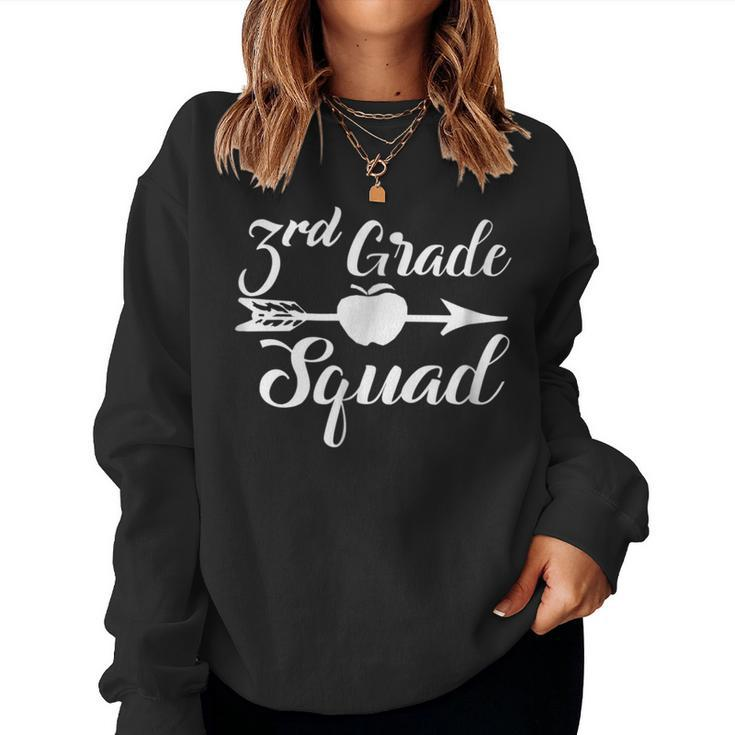 Third Grade Squad Elementary School Teacher Women Sweatshirt