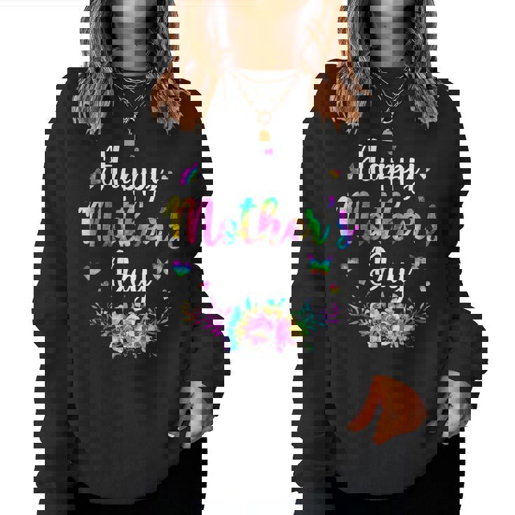 Tie-Dye Happy Women Sweatshirt