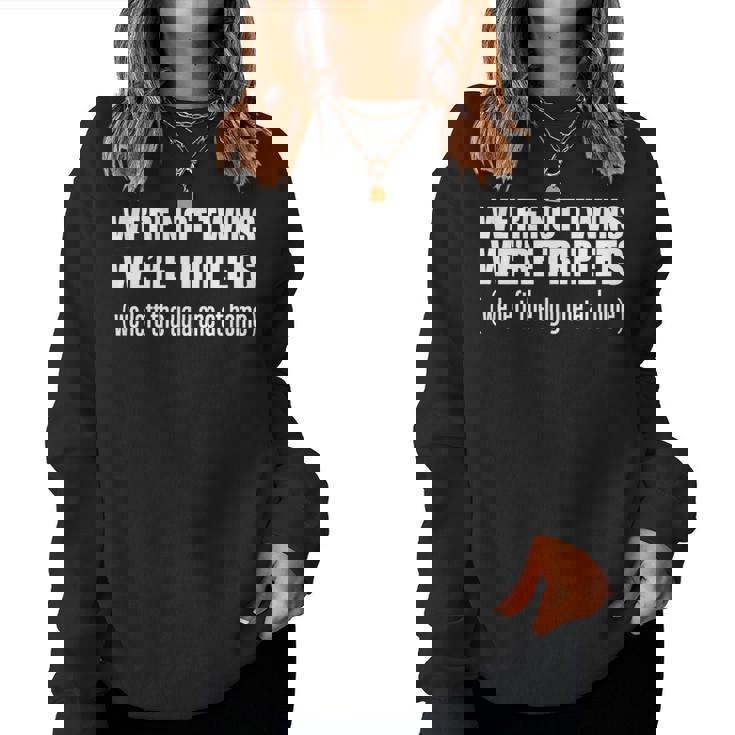 Twin Sister Brother Matching Sibling Women Sweatshirt