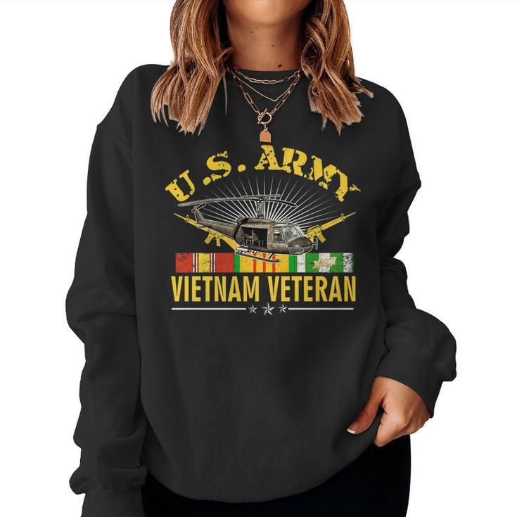 Us Army Vietnam Veteran Vietnam Vet Veteran Day Men Women   Women Crewneck Graphic Sweatshirt