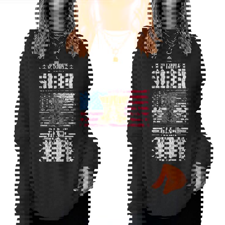 Veteran Mom Soldier Military Sweatshirt