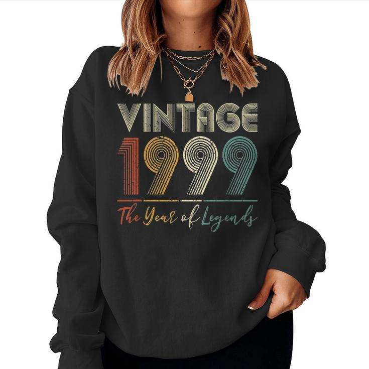 Vintage 1999 22Thbirthday Gift Ideas Men Women Him Her Women Crewneck Graphic Sweatshirt