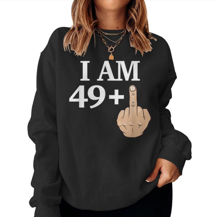Vintage 50Th Birthday Made In 1969 49 Plus 1 Women Sweatshirt