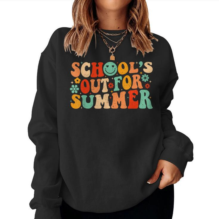 Vintage Schools Out For Summer Ladies Women Kids Teacher Women Sweatshirt