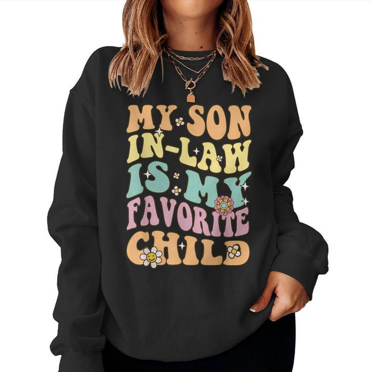 Vintage My Son In Law Is My Favorite Child Women Sweatshirt