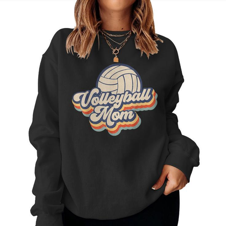 Volleyball Mom Mama Vintage Retro Women Women Sweatshirt