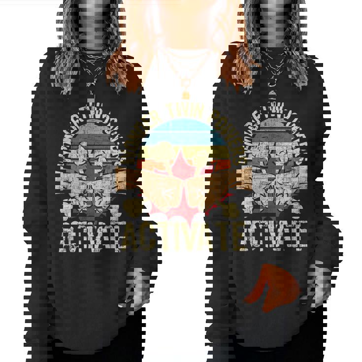 Wonder Twin Powers Activate - Twins Brother Sister Sibling Women Sweatshirt