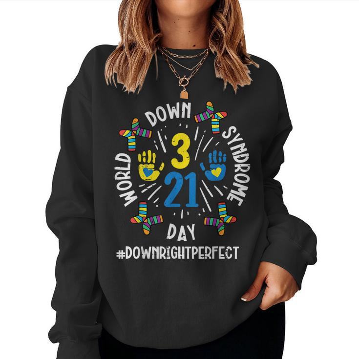World Down Syndrome Day 321 Awareness Support Men Women Kids Women Sweatshirt