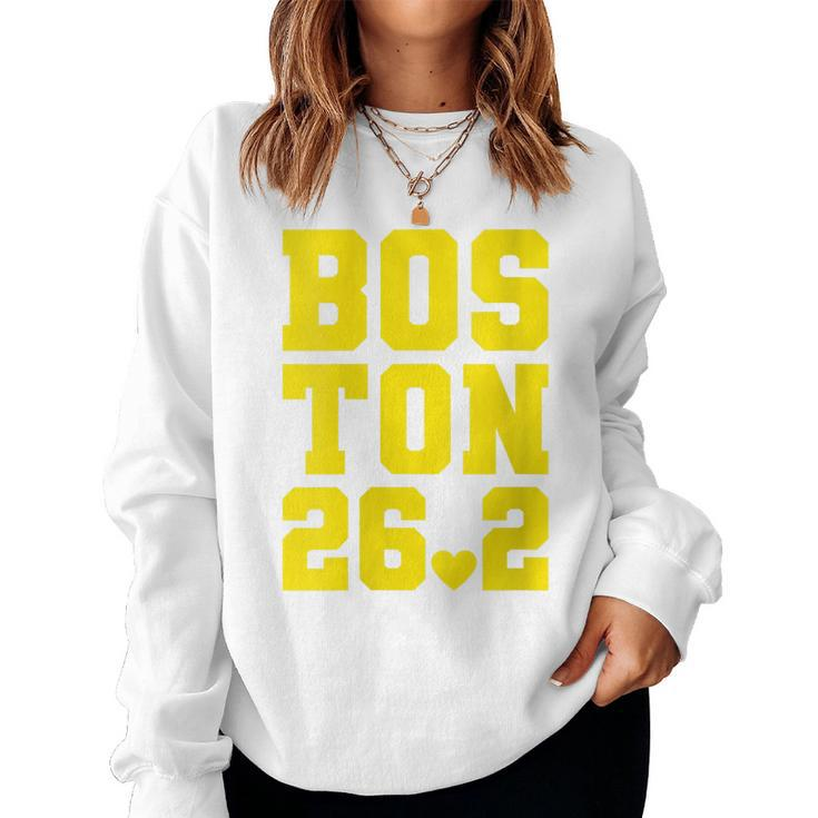 Womens 2023 Running Marathon Boston 262 Run 00 Support Staff Crew Women Sweatshirt